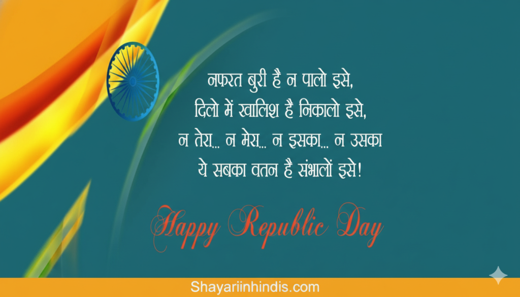 100+ Top 26 January Shayari in Hindi 2026 | गणतंत्र दिवस शायरी