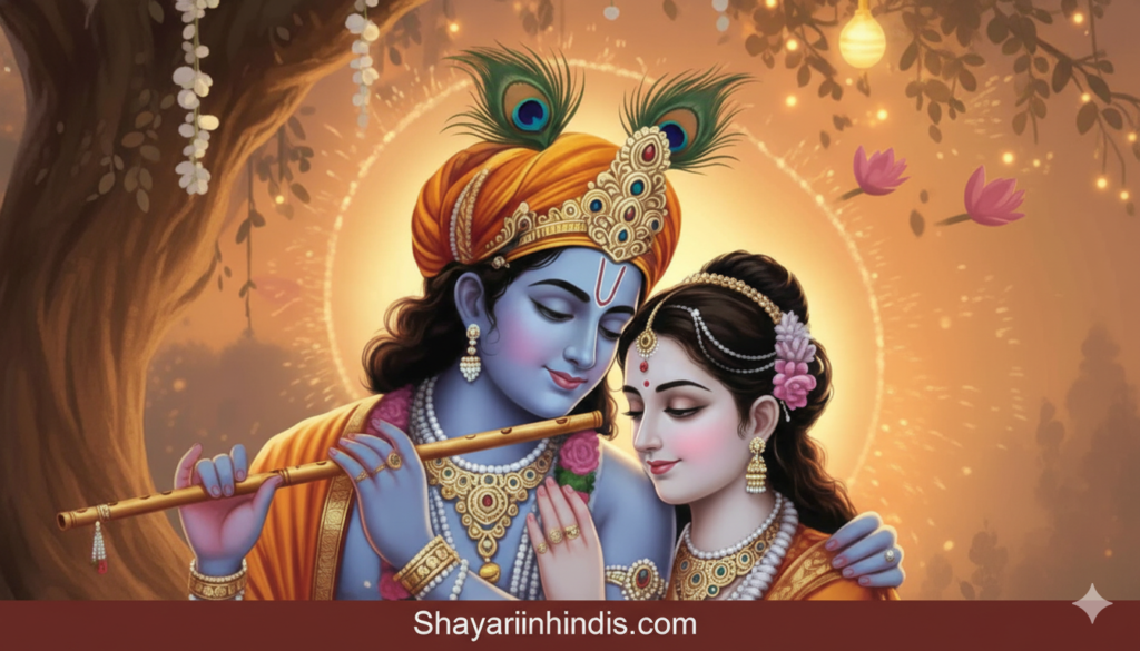 Radha Krishna Shayari in Hindi Text