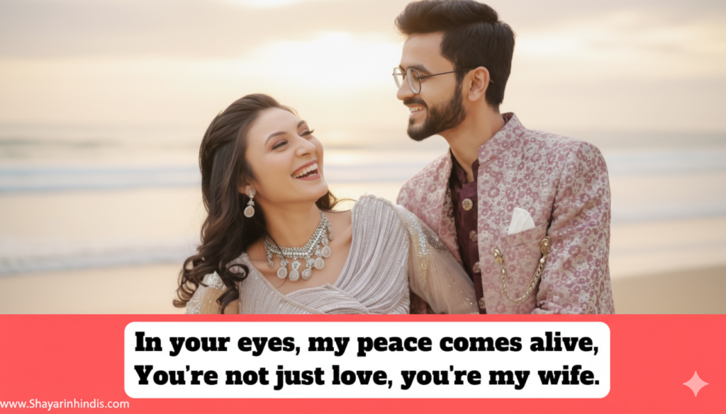 25+ Beautiful Love Shayari For Wife In English ❤️