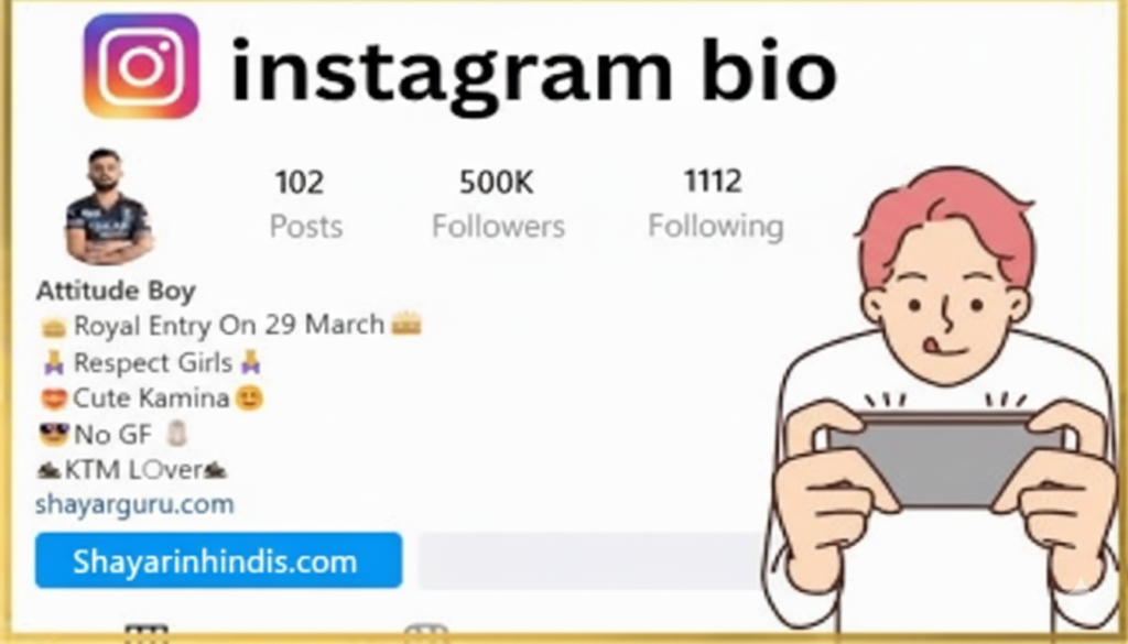 600+ Instagram Bio Shayari (Love, Attitude, Sad) Hindi 2026