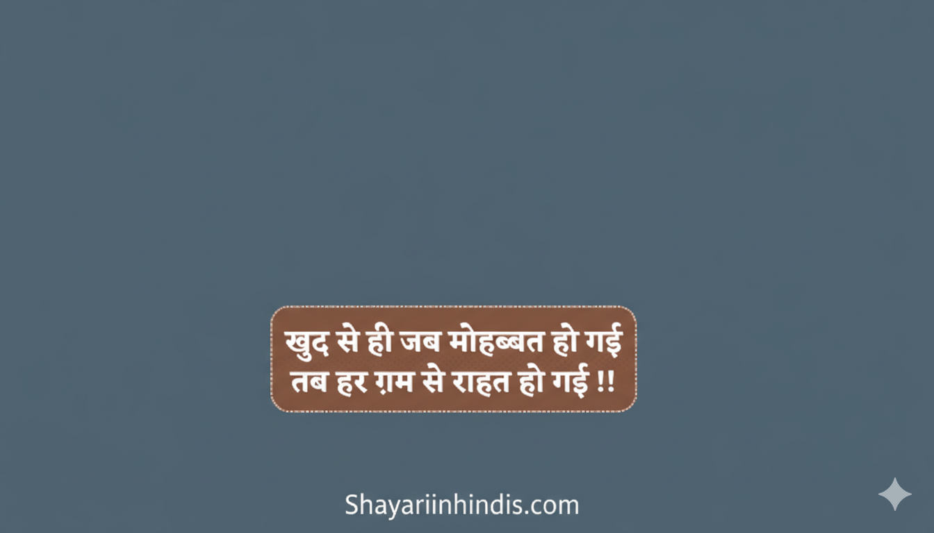 100+ Best Self Love Shayari in Hindi 2026