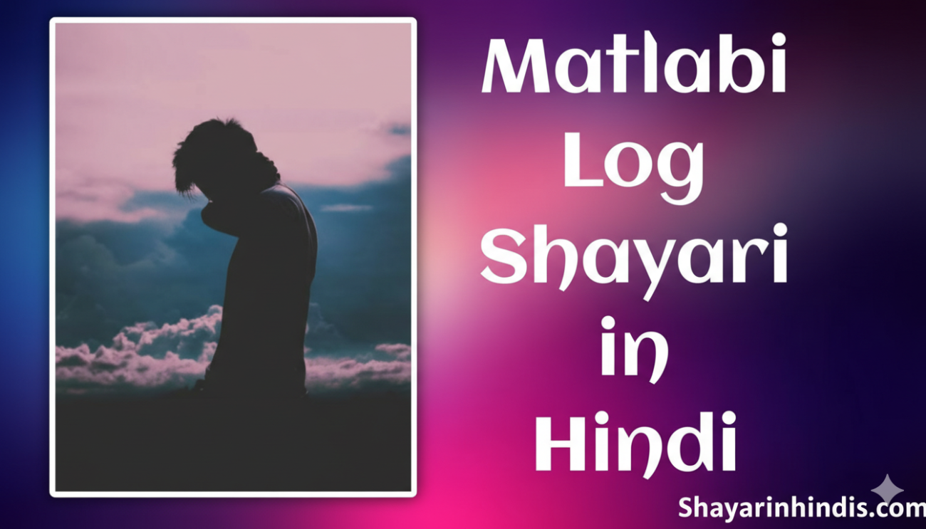 150+ Top Matlabi Log Shayari in Hindi | मतलबी लोग शायरी हिंदी में (2026)