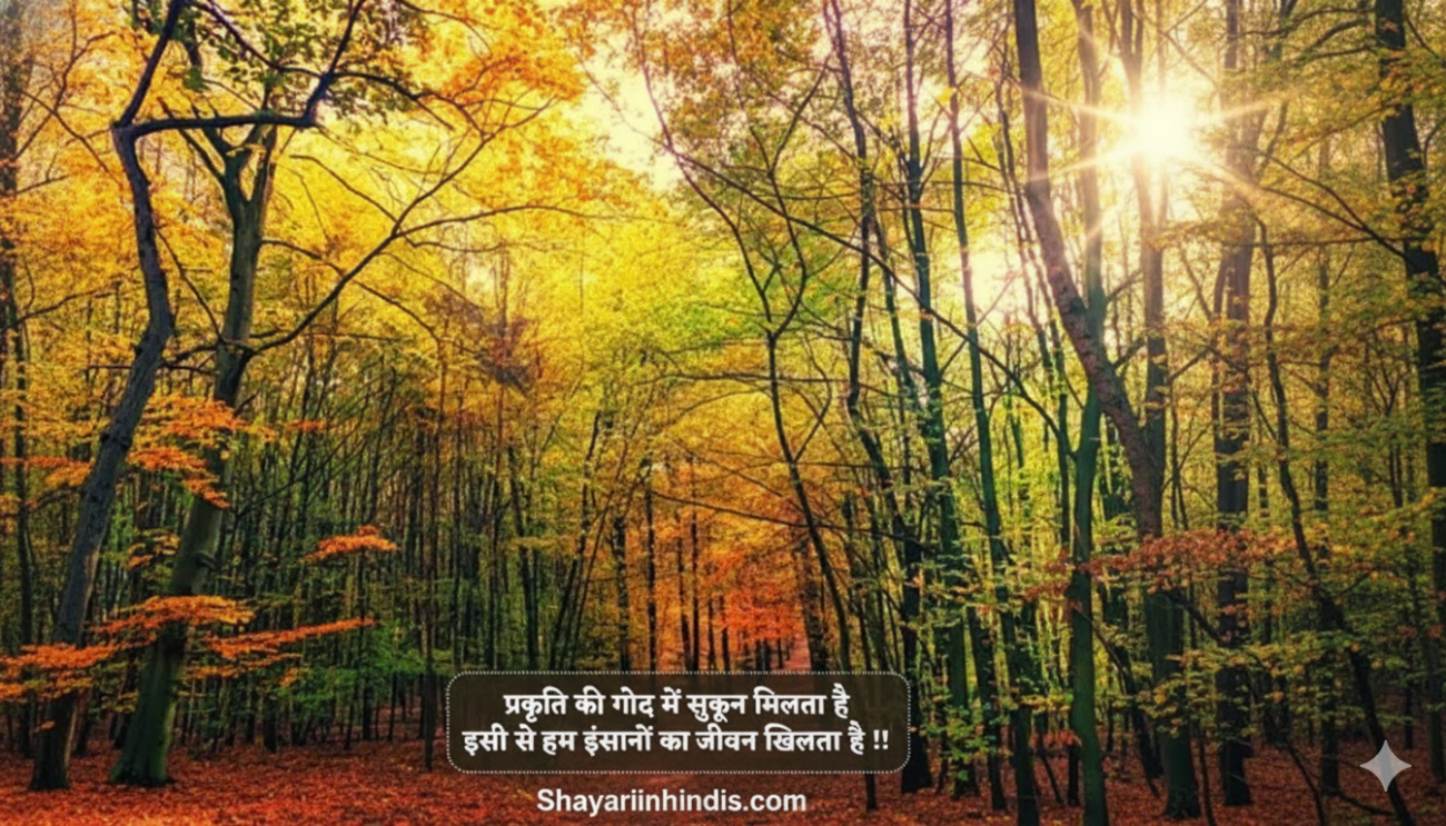 200+ Nature Shayari in Hindi 🌿 | प्रकृति पर शायरी