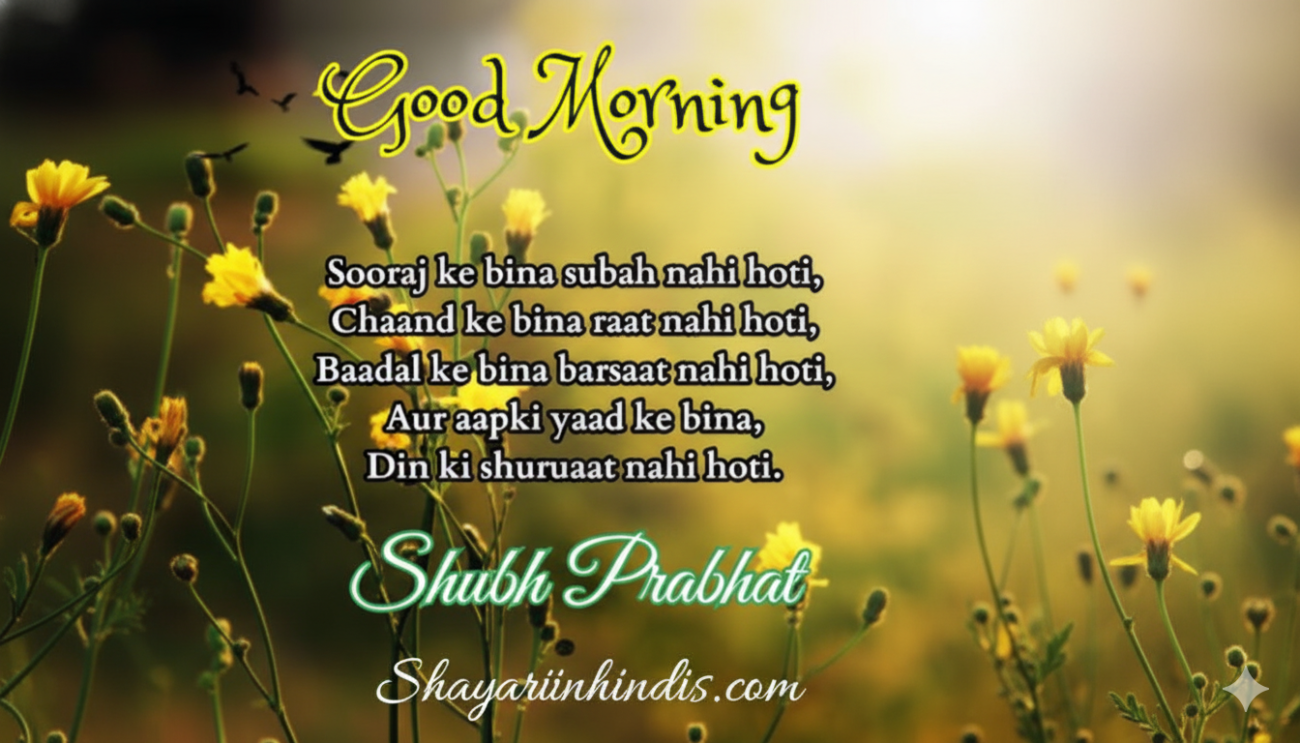 Good Morning Shayari – 200+ सुप्रभात शायरी | Shubh Prabhat Shayari in Hindi